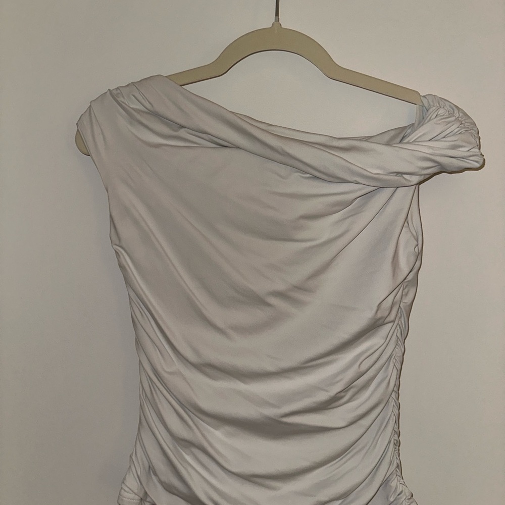 Meshki Chic White Off-Shoulder Top
